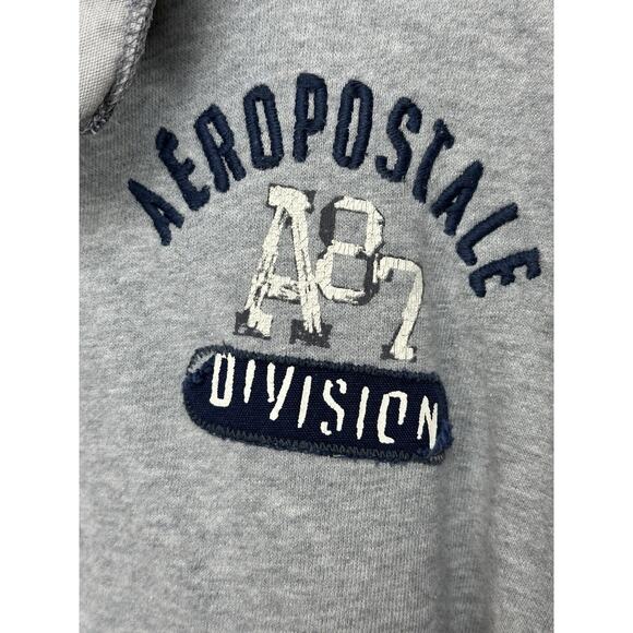 Aeropostale Men’s Sz XL Fleece Lined Shirt Authentic Fit 100% Cotton Gray - Picture 3 of 11